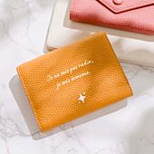 Portefeuille personnalisé avec texte et picto