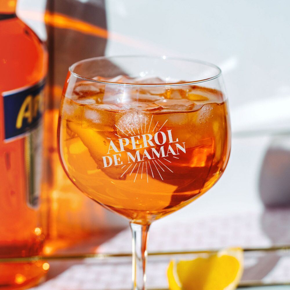 Verre Aperol Spritz personnalisé avec prénom