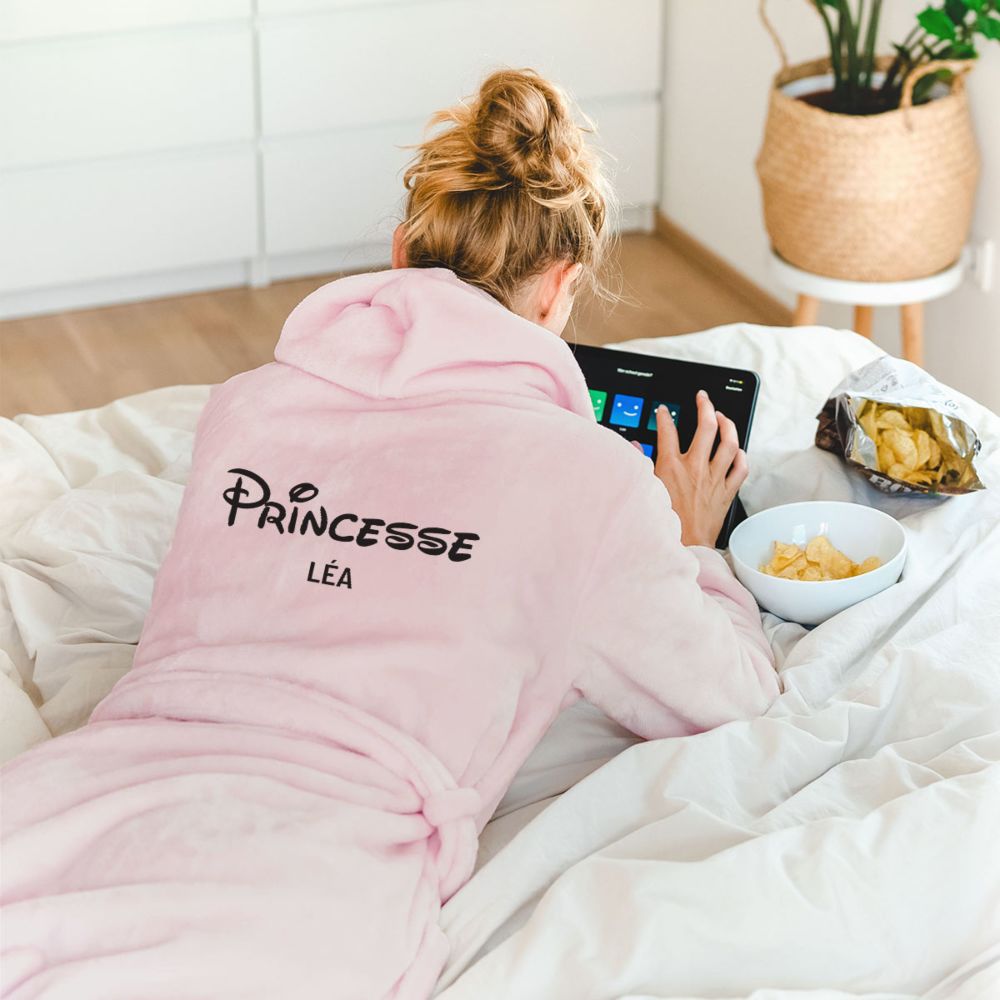 Peignoir personnalisé princesse