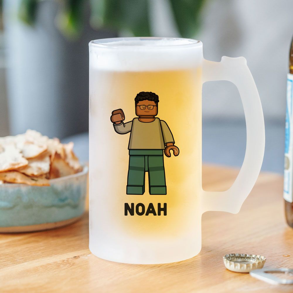 Chope de bière personnalisée avec votre figurine