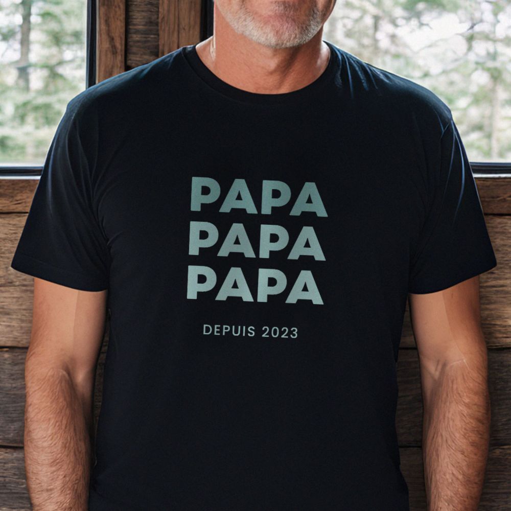 T-shirt personnalisé avec 3 lignes