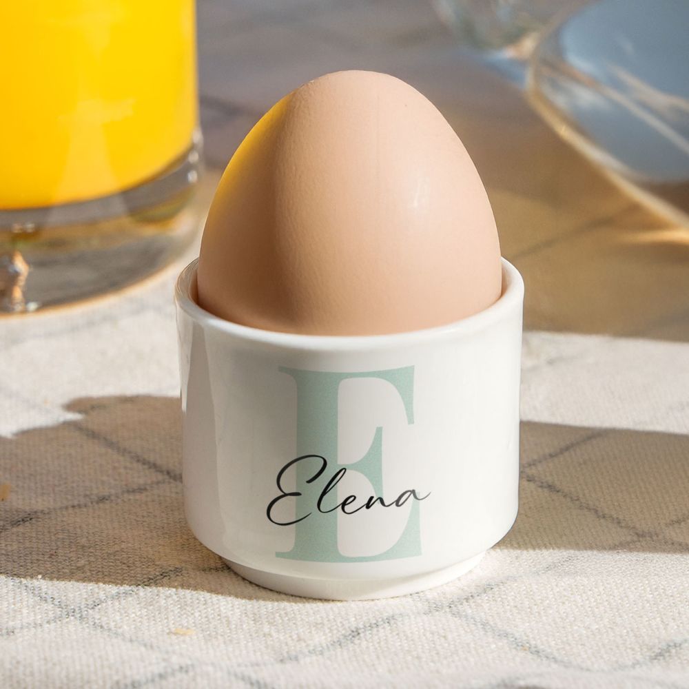 Personalisierbare Eierbecher 2er-Set mit Monogramm