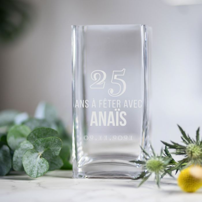 Vase personnalisé - Anniversaire