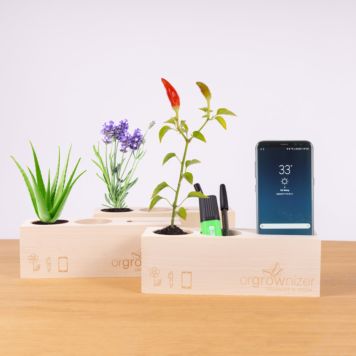 Orgrownizer - Organisateur de bureau avec plante