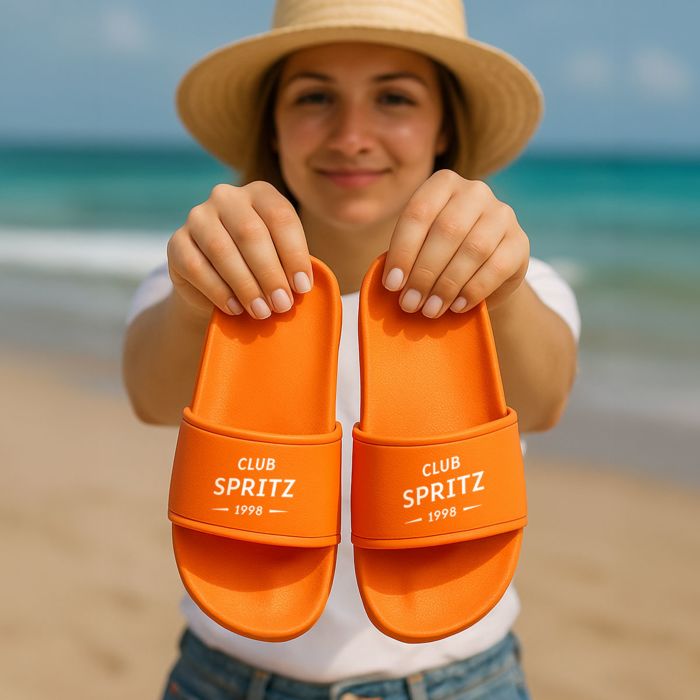 Claquettes Aperol personnalisées avec année