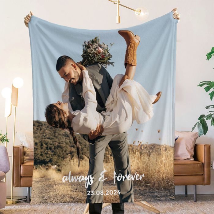 Couverture personnalisée avec photo et texte