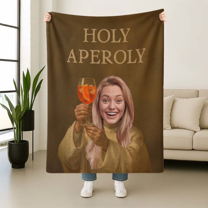 Couverture Aperol personnalisée avec votre visage