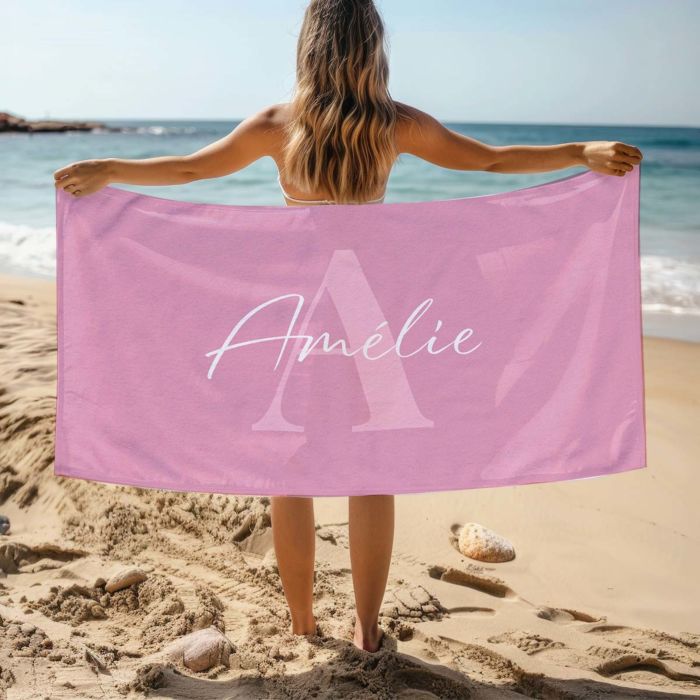 Serviette personnalisée avec monogramme
