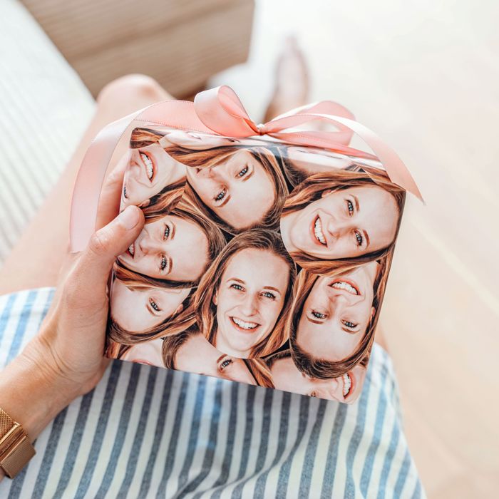 Papier cadeau personnalisé visage