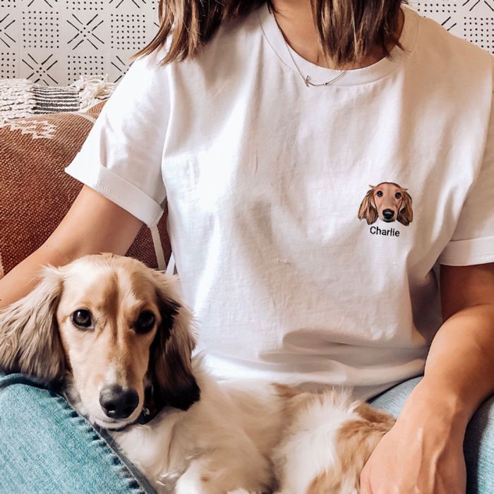 T-shirt personnalisé avec votre animal de compagnie Cartoon