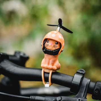 Chat pour vélo avec casque